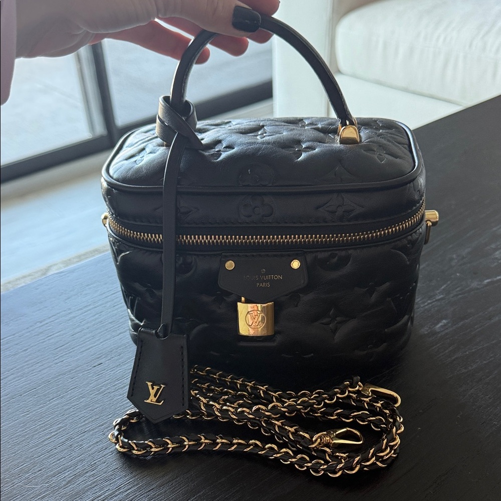 Louis Vuitton Black and Gold Mini Bag